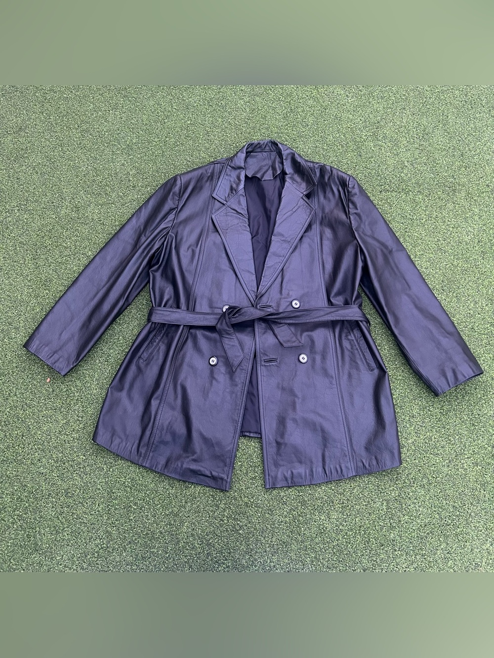 Leather Jacket/Trenchcoat Men’s UNKN Size/Brand fits like XL or XXL